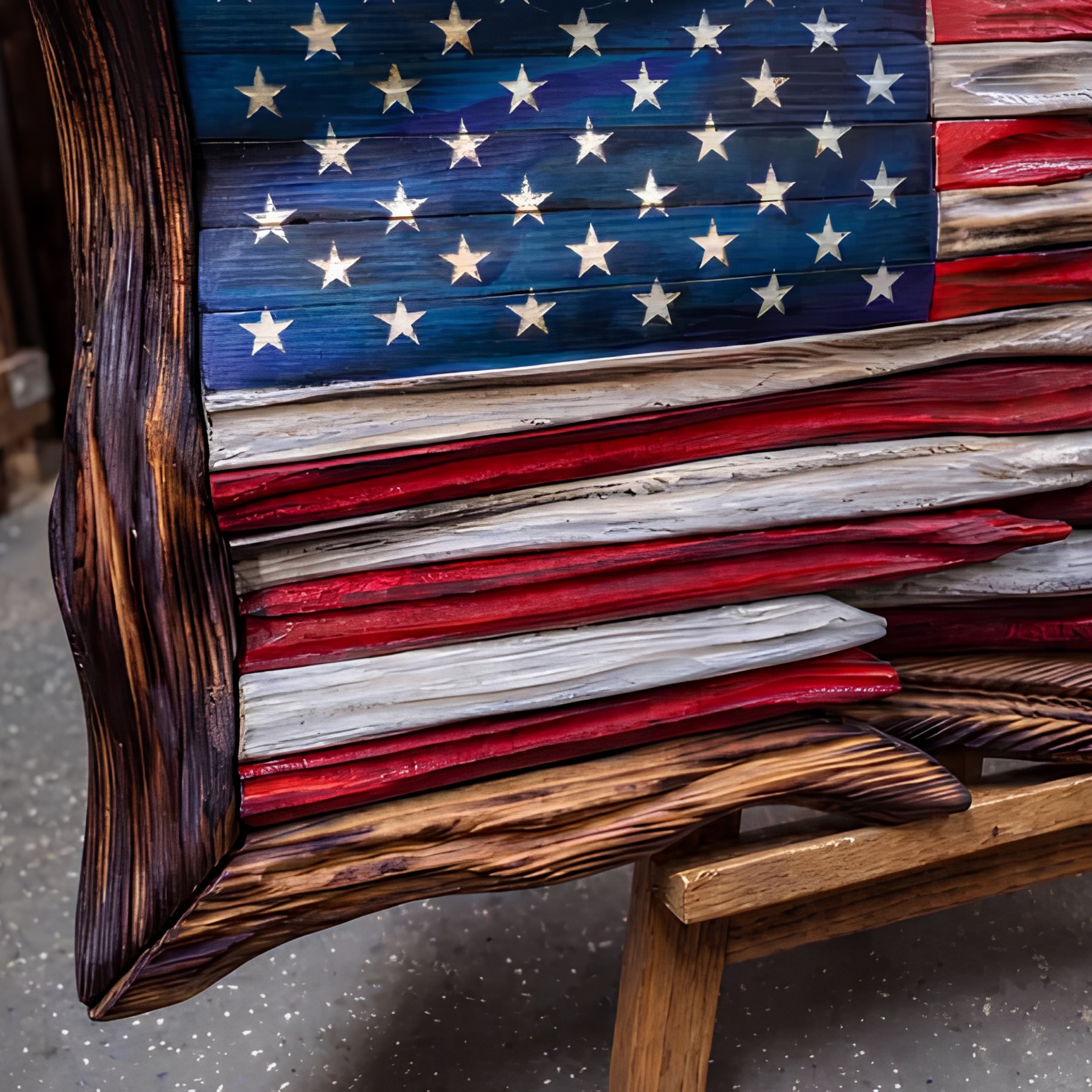 Bradens hand Crafted American flag