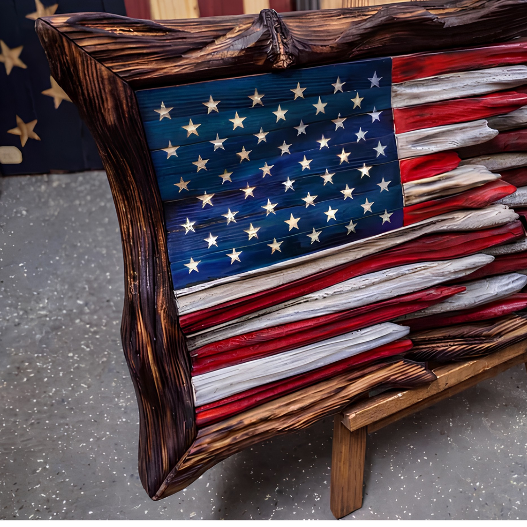Bradens hand Crafted American flag